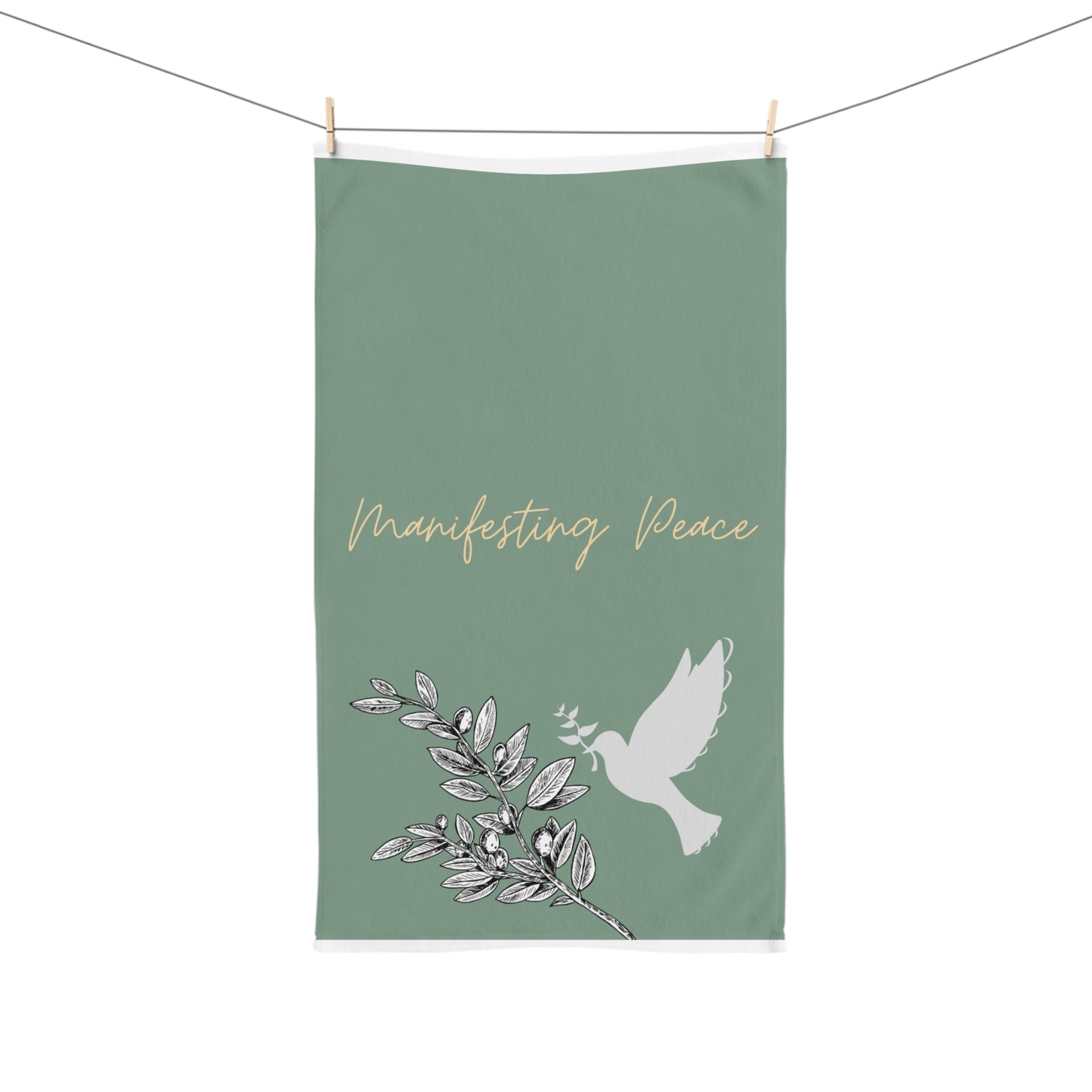 Manifesting Peace Hand Towel, gifts, gifts for her, manifesting, peace