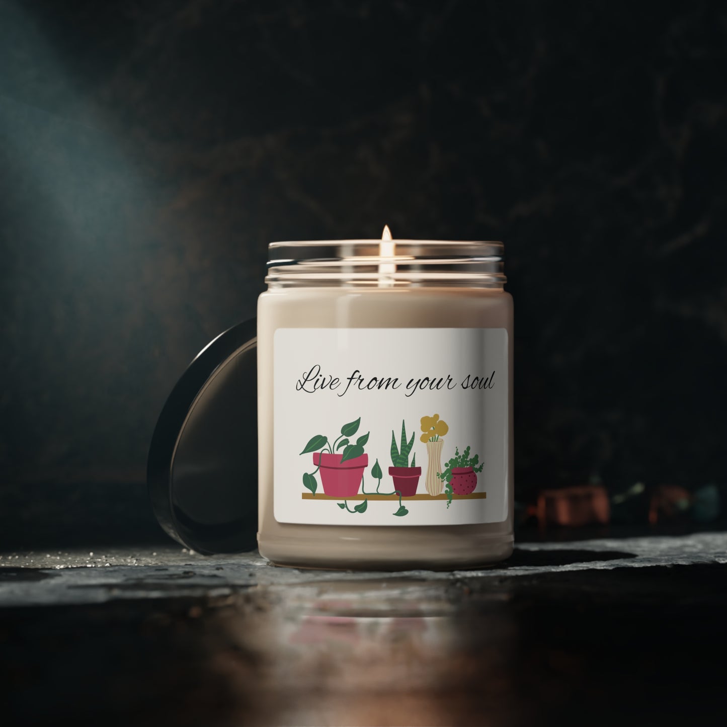 Love From Your Soul Scented Soy Candle, 9oz Gift, Girl Gift, Girl Boss, Plant Boss, Plants, Plant Mom